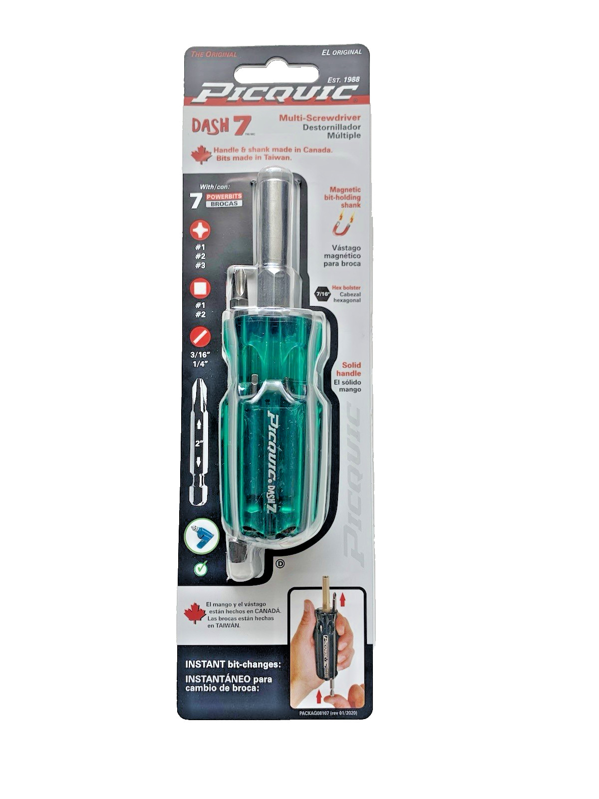 PICQUIC Screwdrivers - SIXPAC Plus "Gecko Green" & DASH 7 "Emerald Green" gallery