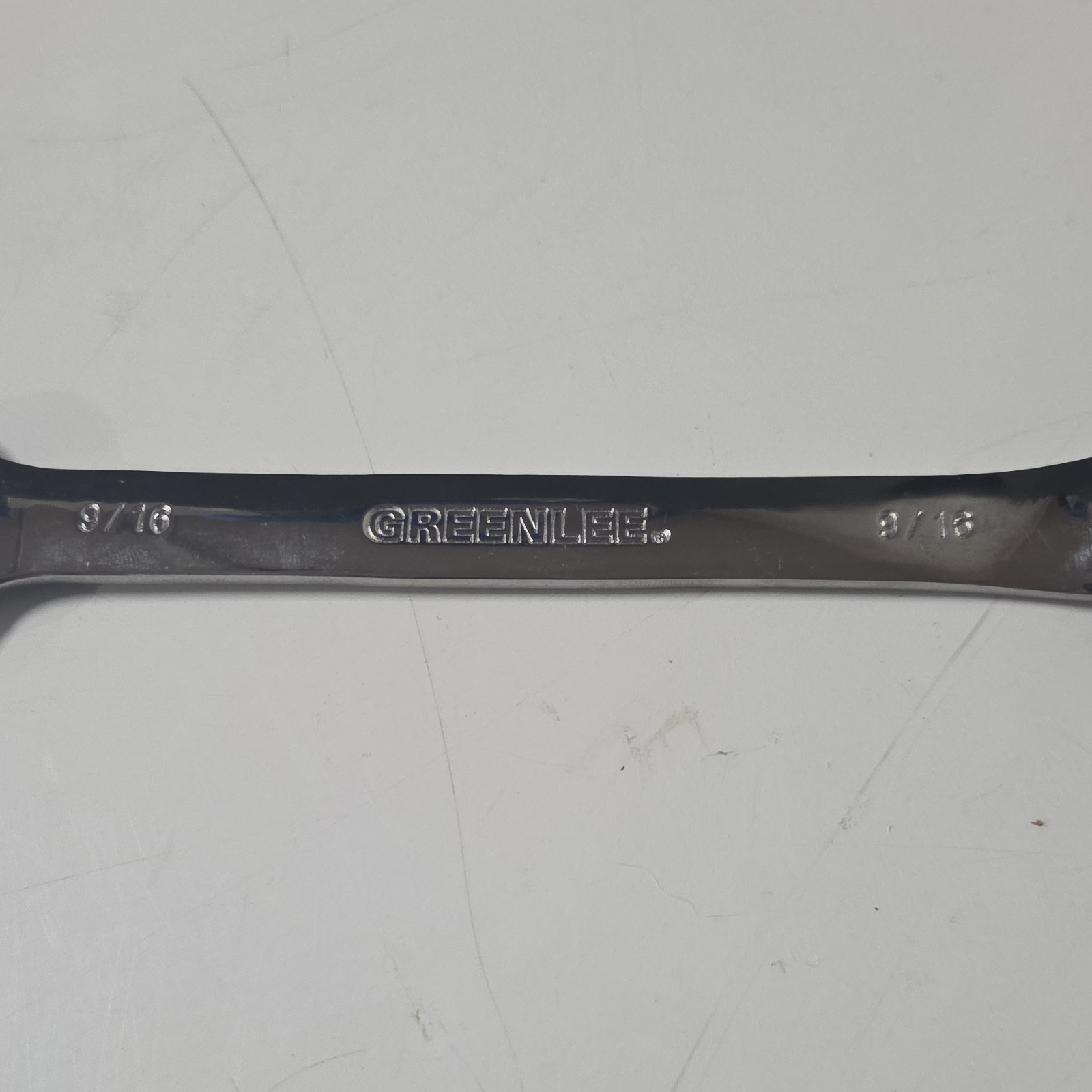 Greenlee 9/16" Ratcheting Combination Wrench Open & Box End Model 0354-16 Silver gallery
