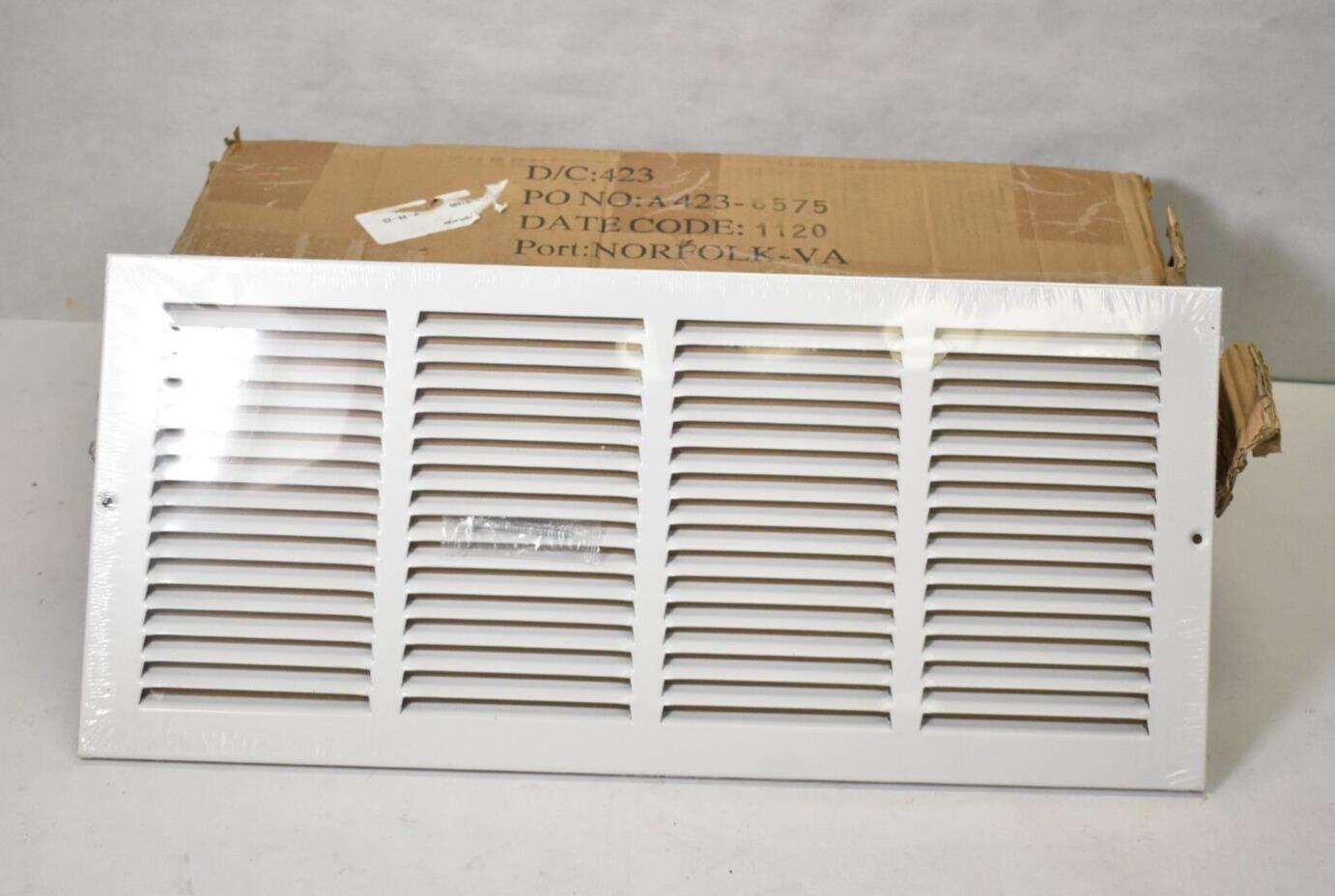 ProSelect Residential 1 Way Return Grilles White Steel 20" x 8" 10 Pack PSRGW20X gallery