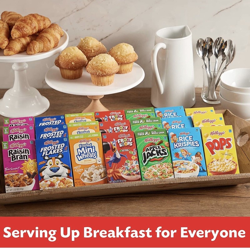 Kellogg's Cold Breakfast Cereal, Bulk Pantry Staples, Kid Snacks, 48 Boxes gallery