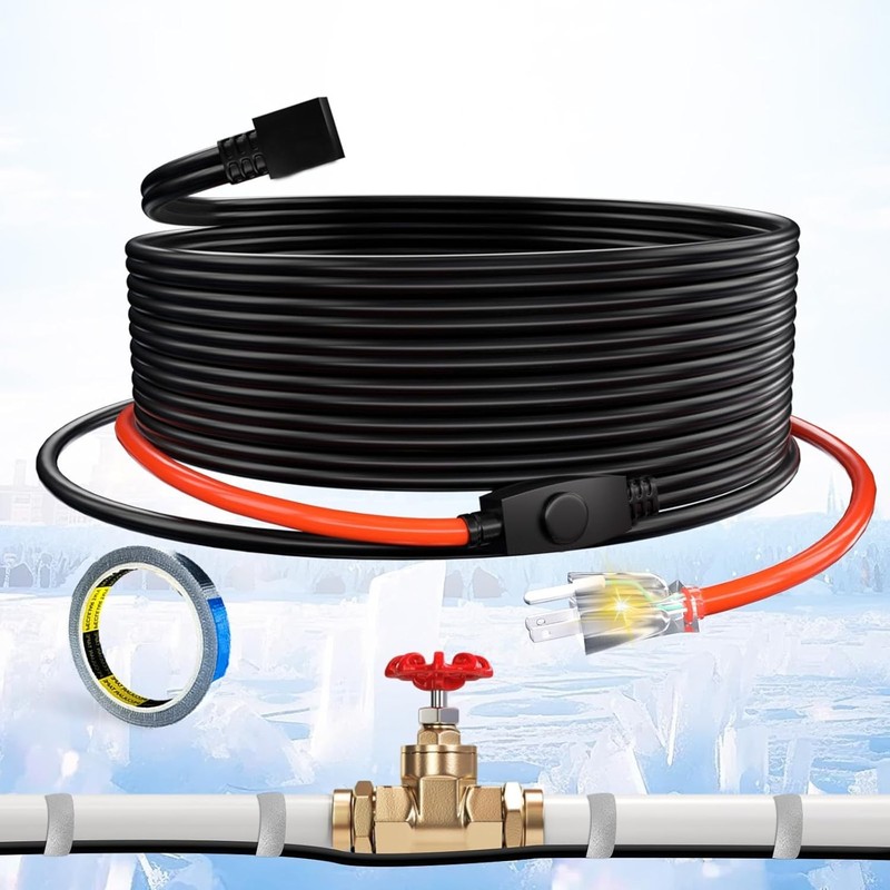 Durable 3ft Constant Wattage Heating Cable for Metal and Plastic Pipes gallery