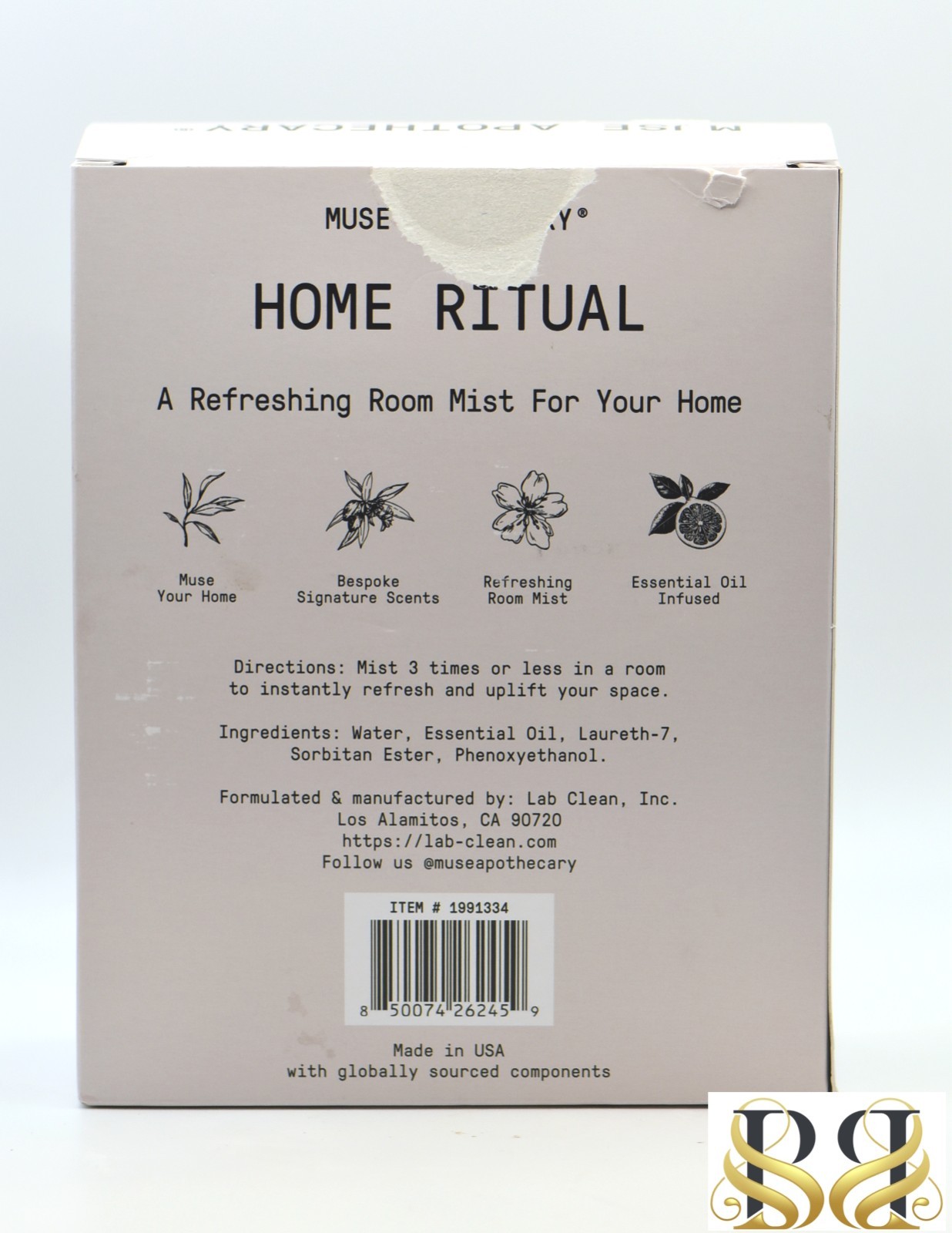 Refreshing room mist Home Ritual Muse Apothecary 12oz 355ml (2 pack) gallery