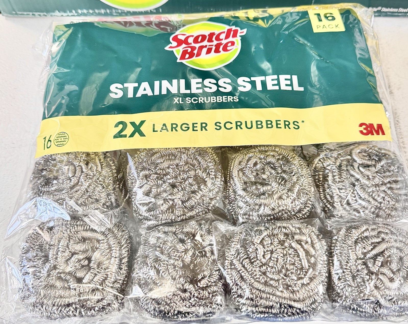 Scotch-Brite Stainless Steel Scrubbers, Durable, Ideal for Uncoated Cookware,... gallery