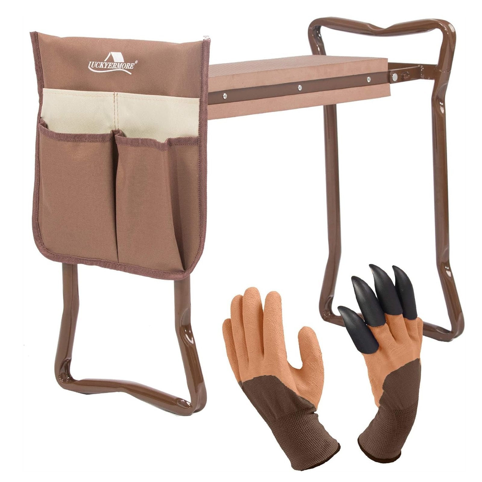 VILOBOS Foldable Garden Kneeler Heavy Duty EVA Pad Soft Seat Stool Bench + Glove gallery