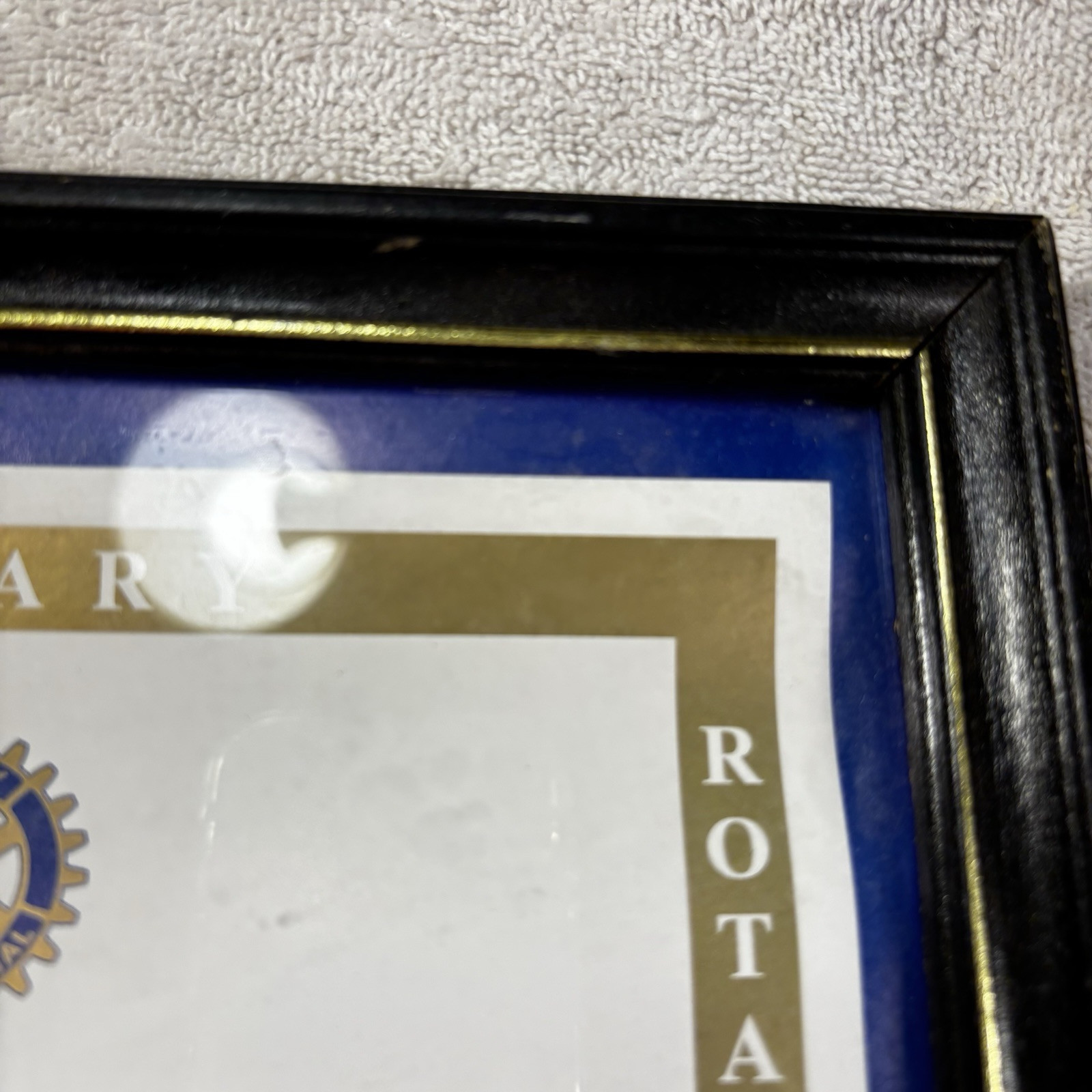 The Four-Way Test Core Values of the Rotary Movement In 8x10 Black Frame Wall gallery