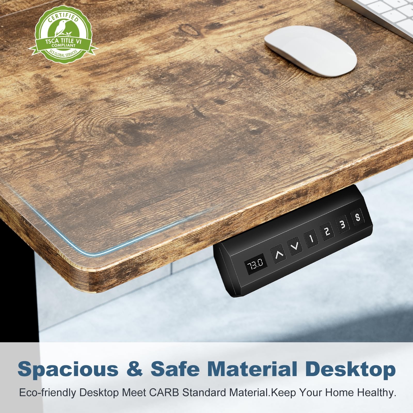 48 Inch Electric Standing Desk Height Adjustable, Sit to Stand Up Computer Wo... gallery