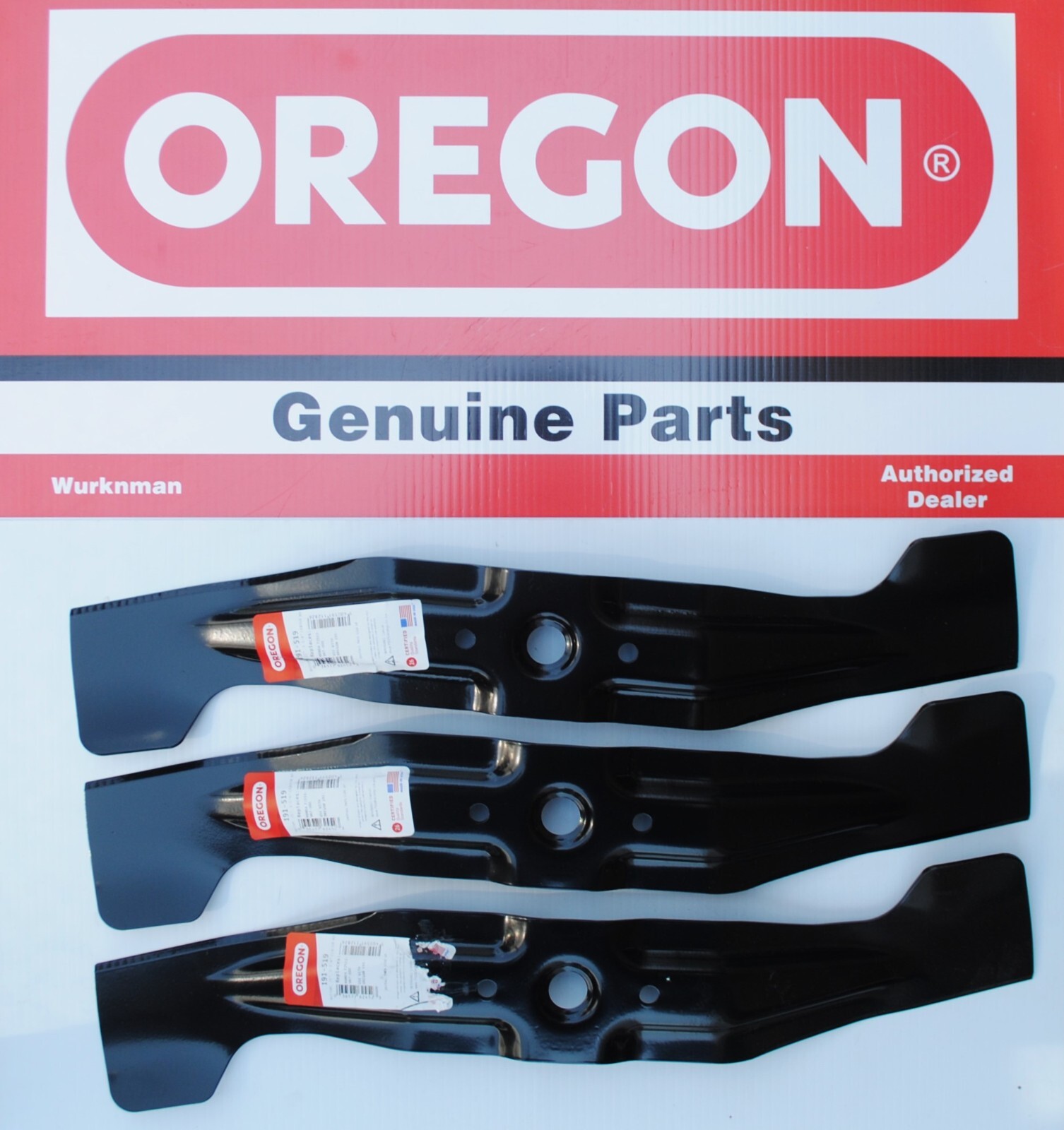 3 pack Oregon 191-519 Mulching Lawnmower Blade for Honda, 21", 72531-VH7-000 gallery