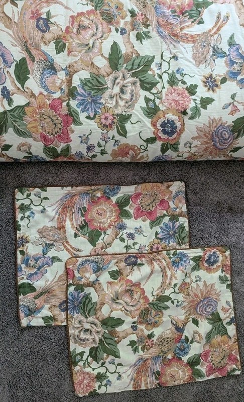 Rose Tree Audrey Queen Comforter Set With 2 Shams Bird Floral Soft Cotton 3pc gallery