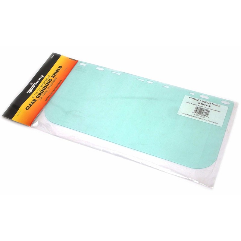Forney 58602 Plastic Clear Replacement Face Shield 8 W x 15-1/2 H in. gallery