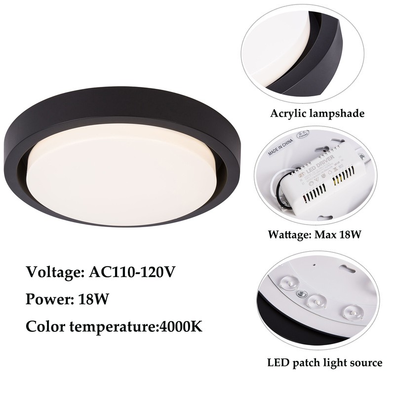 Ceiling Light LED Ceiling Lamp LED Fixture 18W Acrilic For Living Room 110V-120V gallery