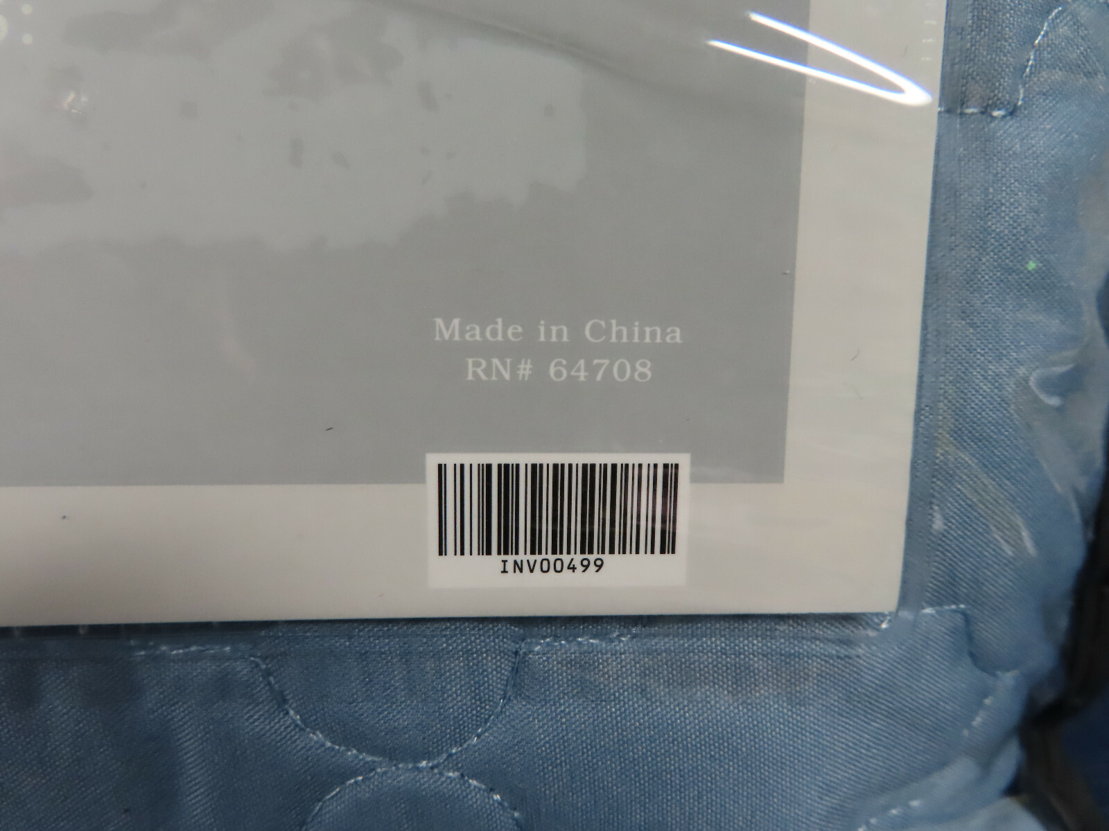 NIP BELLA RUSSO 3 PC. REVERSIBLE COVERLET QUEEN SIZE, ONE SIDE BLUE OTHER GRAY gallery