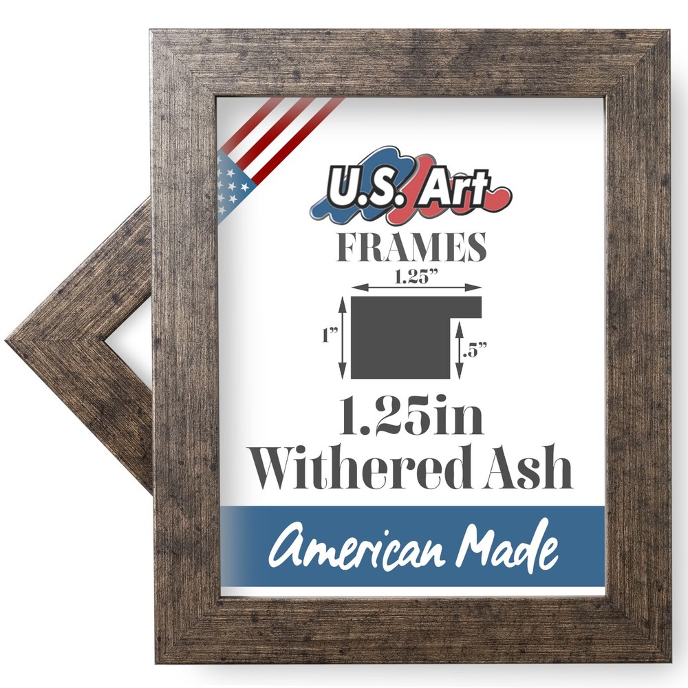 US Art Frames 1.25" Withered Ash MDF Wall Decor Picture Frame S-B