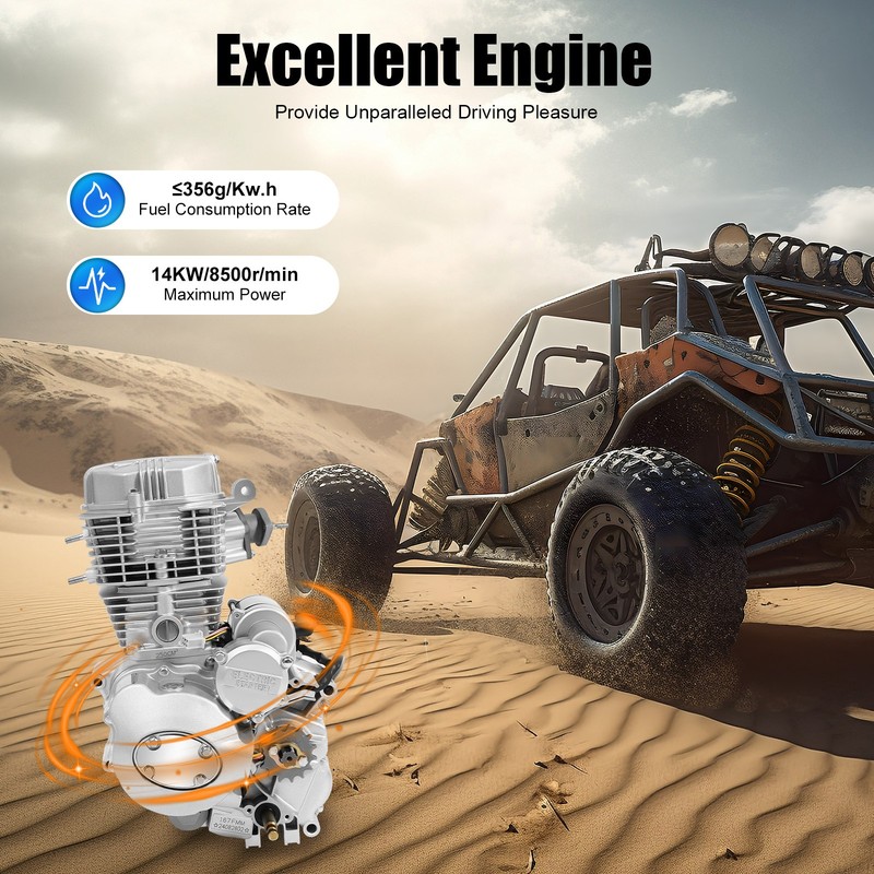 4 Stroke Single Cylinder Engine, Engine Motor, For 200cc 250cc ATV Models... gallery