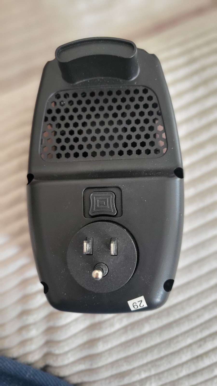Mini Plug-In Wall Outlet Space Heater w/ Timer, Touch/Push Button, 120V gallery