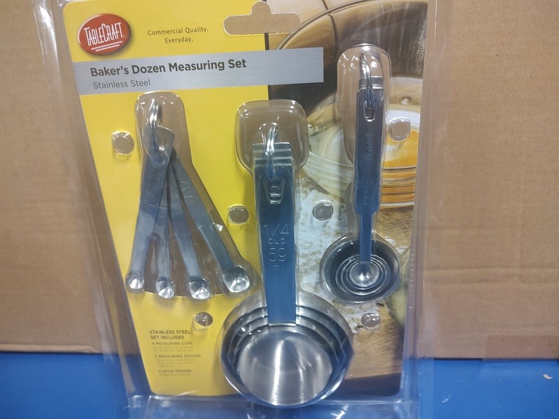 TableCraft Baker's Dozen Measuring Set Stainless steel New in Box gallery