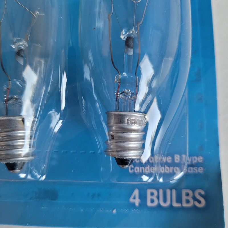 8 GE 60w Decorative B Type Multi Use Candelabra Base 540 Lumen Crystal Clear 8PK gallery