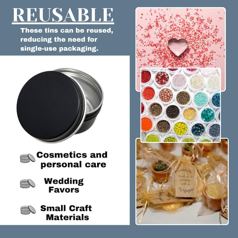 Perfectly Imperfect Engraved Metal Tin, Round Aluminum Storage Jar for Keepsakes gallery