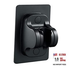 Large Wall Mount Strong Adhesive Waterproof Handheld Shower Black