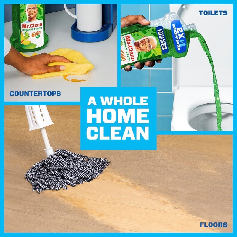Mr. Clean 2X Concentrated Multi Surface Cleaner with Gain Original Scent 41 oz gallery