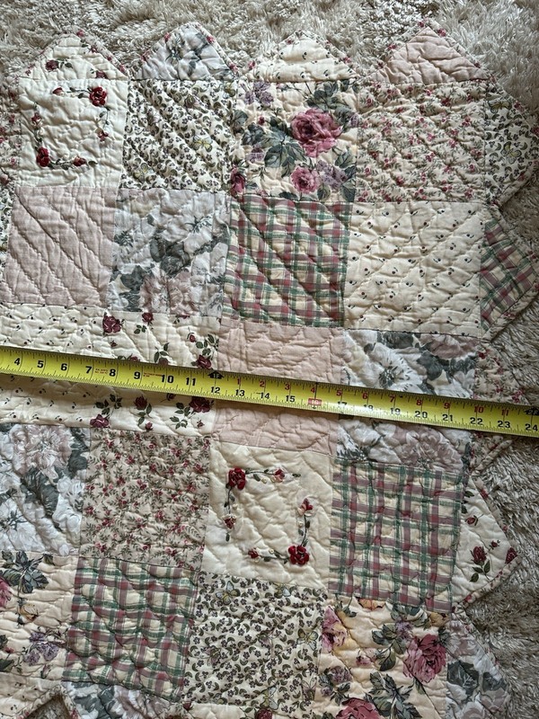 Donna Sharp Hand Quilted Country Patchwork Pillow Shams Set of 3 Standard 20X26 gallery