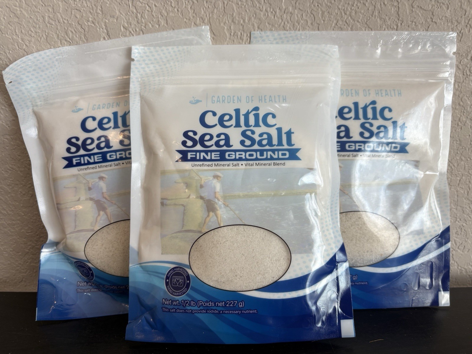 Celtic Sea Salt Fine Ground. Unrefined Mineral Salt. 1/2 Lb Package New & Sealed gallery