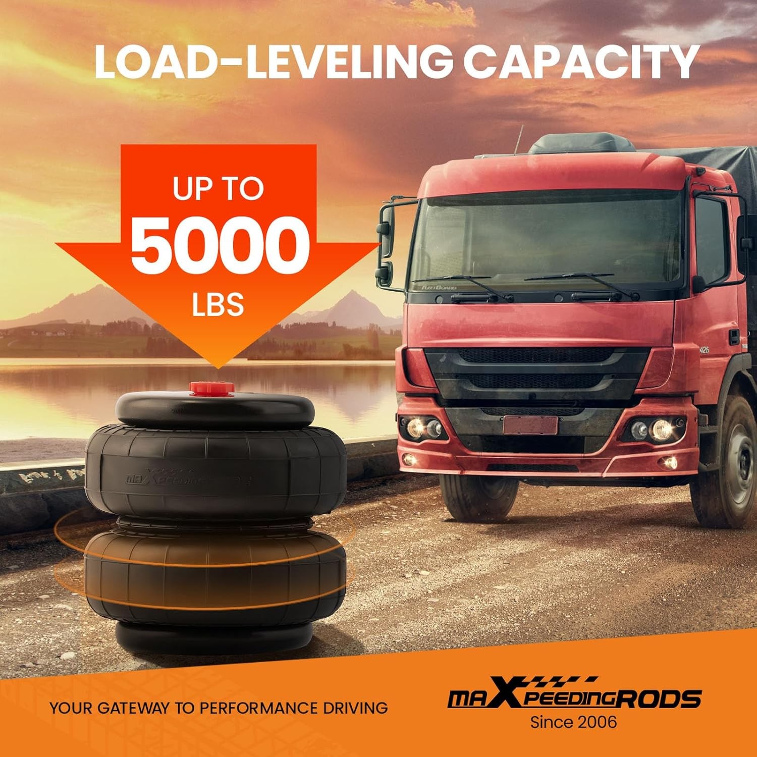 maXpeedingrods Universal Air Suspension Spring 2500 lbs gallery