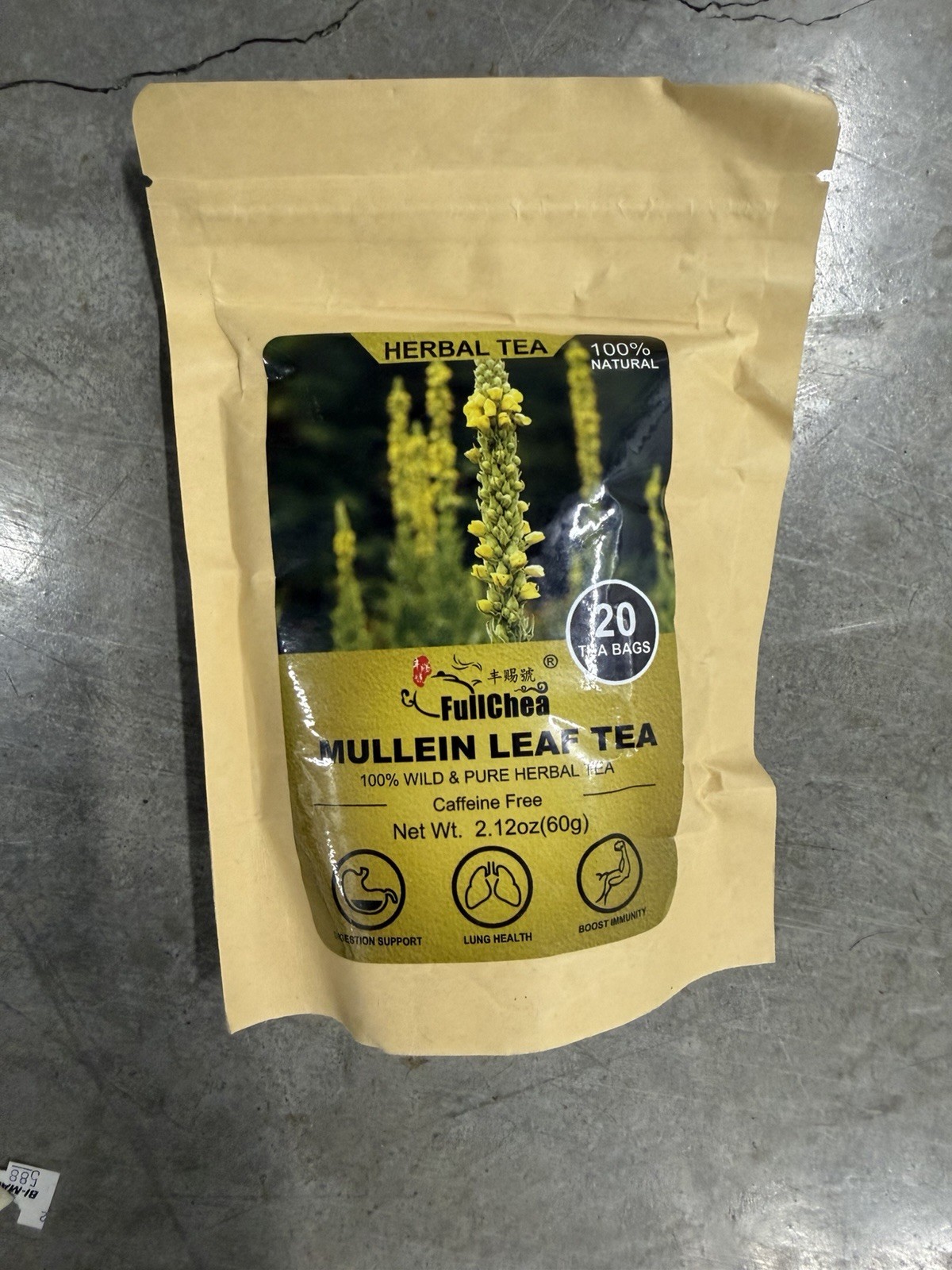 -Mullein Leaf Tea Bags 20 Teabags 3g/bag For Lungs - Non-GMO - Caffeine-free ... gallery