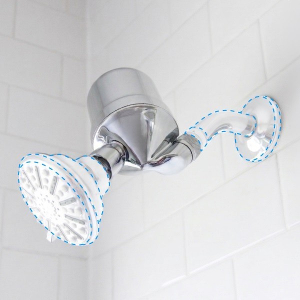 Nikken PiMag Wallmount Shower Filter Housing Chrome Finish #13912 2.5 GPM -NEW🔥 gallery