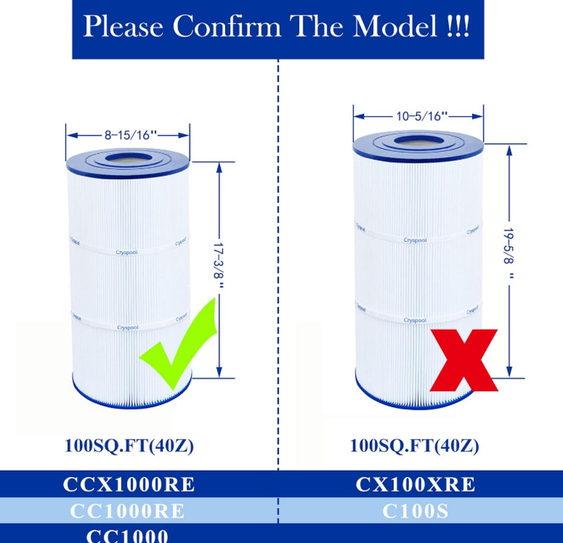 Cryspool 08047 Filter Compatible with CCX1000RE (CC 1000E), XStream CC1000RE, .. gallery