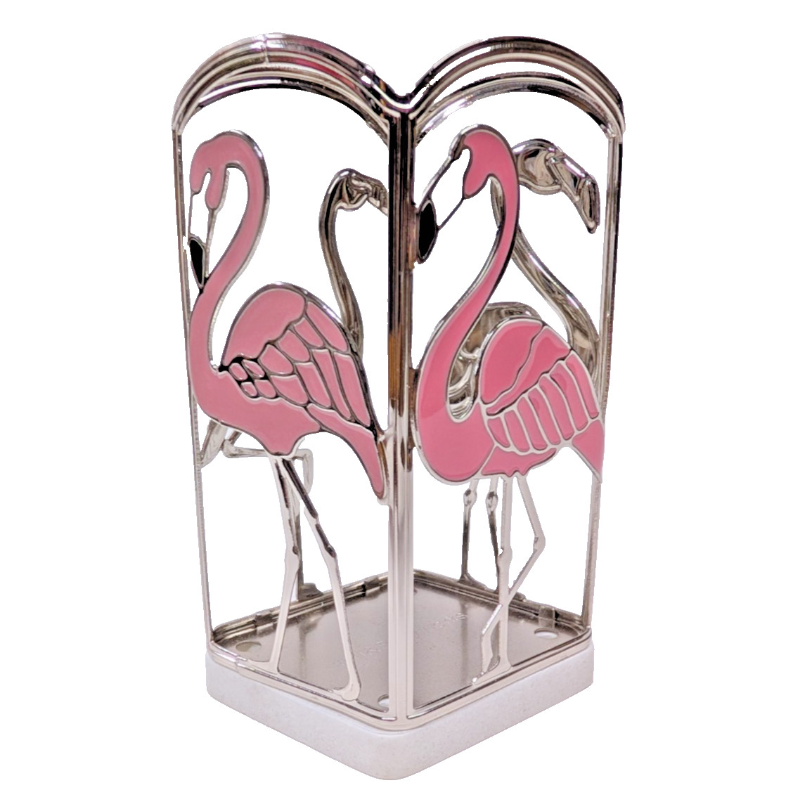 New & Cute! 🦩 Bath and Body Works OMBRE PINK FLAMINGOS Soap Holder Sleeve Stand gallery