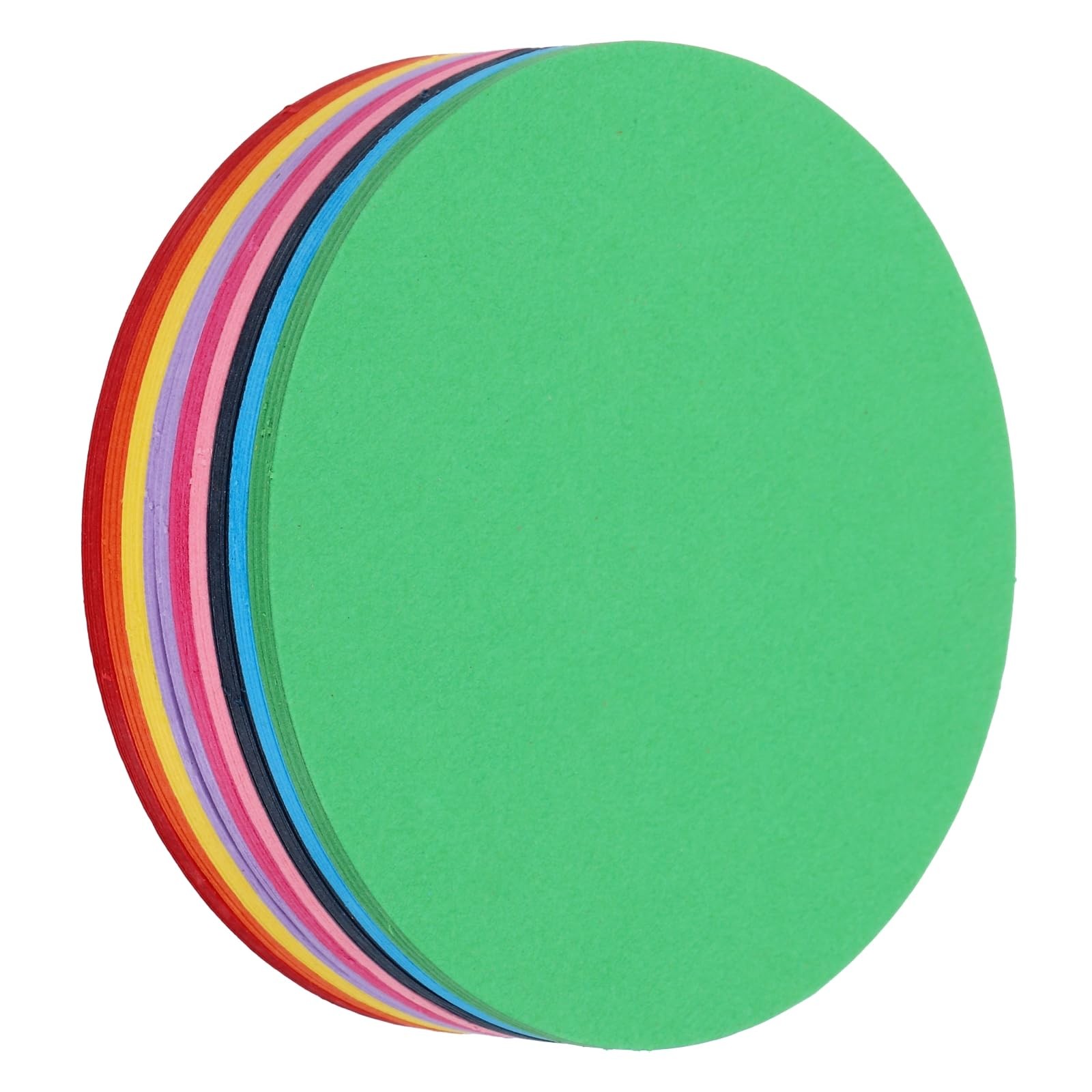 108PCS 3 Inch Circle Paper Cutouts, Assorted Colors, 180gsm Cardstock, Round gallery