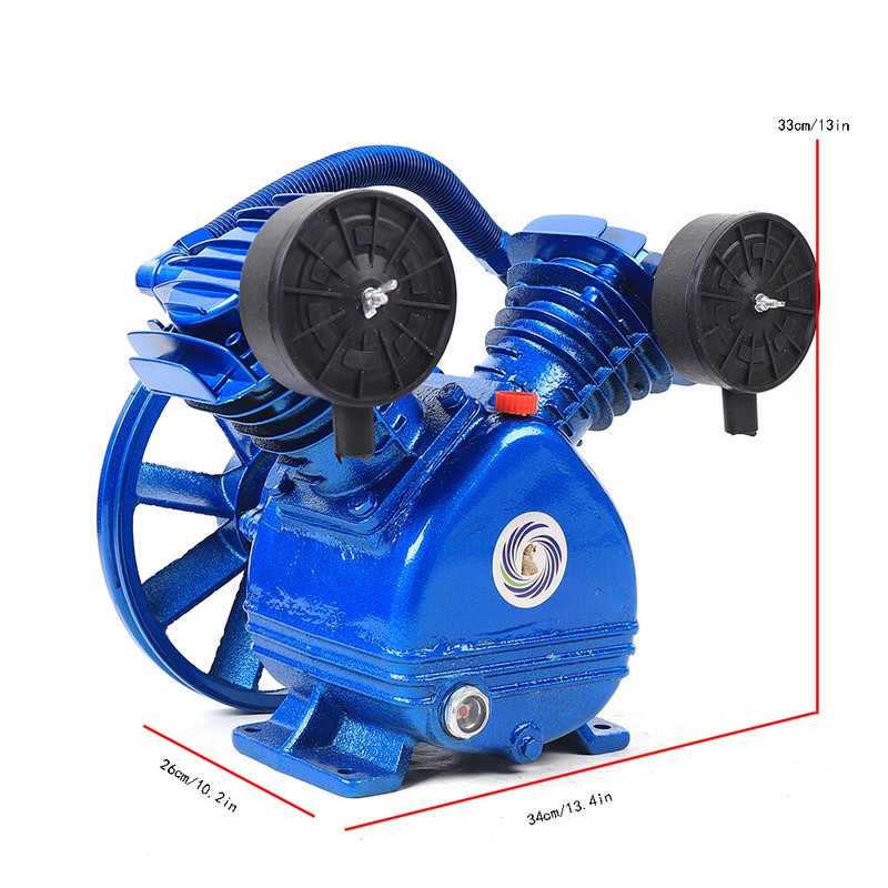 Replacement Air Compressor Pump Single Stage V Style Twin Cylinder 3 HP 2-Piston gallery