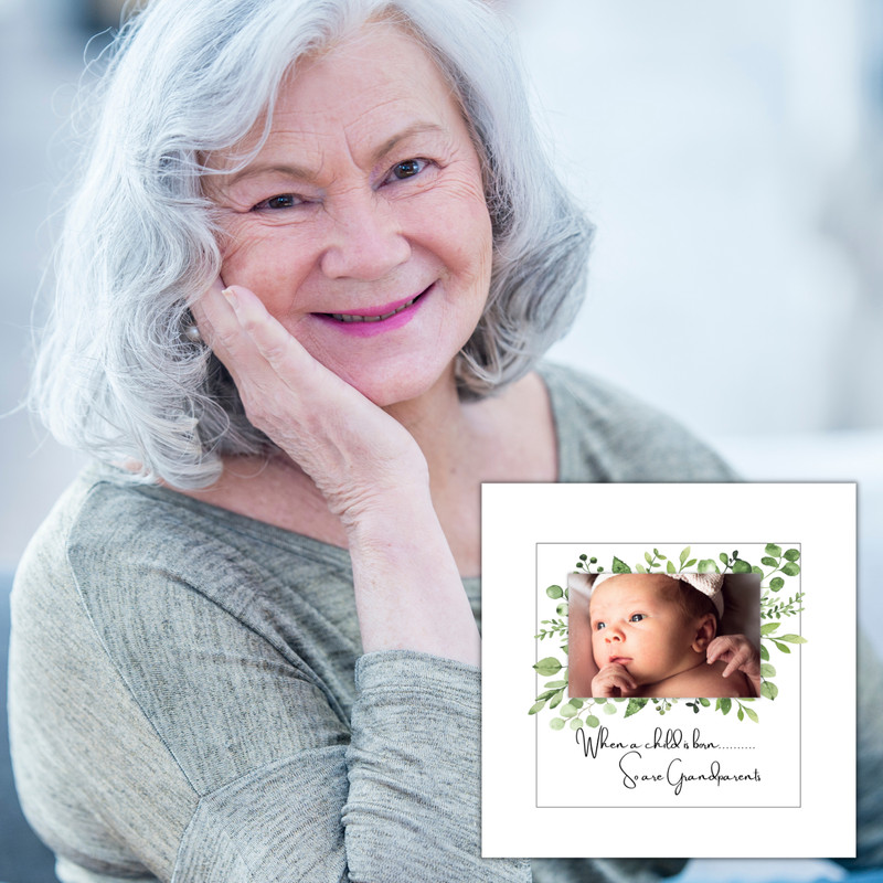 First Grandchild Picture Frame When a Child is Born So Are Grandparents Gift Box gallery