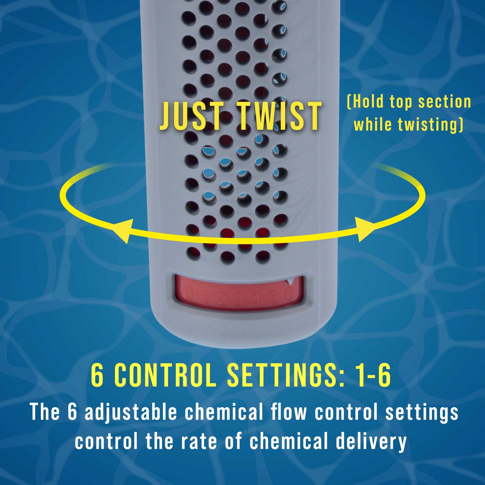 Floating Spa, Hot Tub, Pool Chlorine & Bromine Chemical Dispenser, 6 Settings gallery