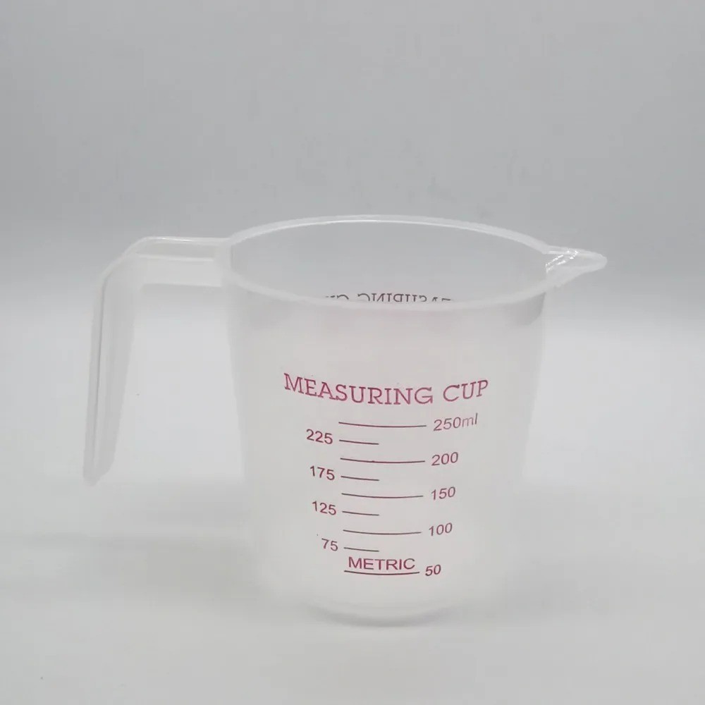 3Pcs Measuring Cups Set 250/500/1000ml Plastic Liquid Measuring Beaker Baking gallery