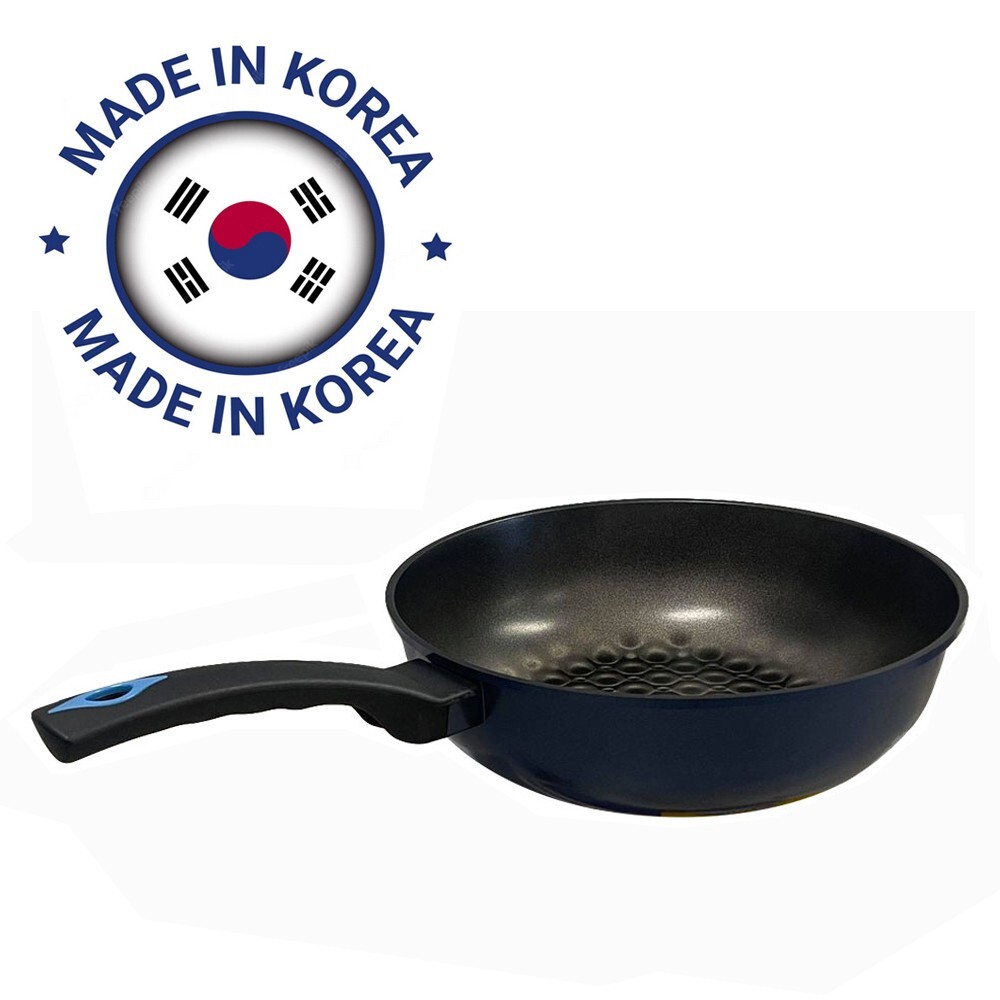 MADE IN KOREA-3D Diamond Coating Nonstick Wok Frying Pan 12" Dia. x 3-5/8" Depth gallery