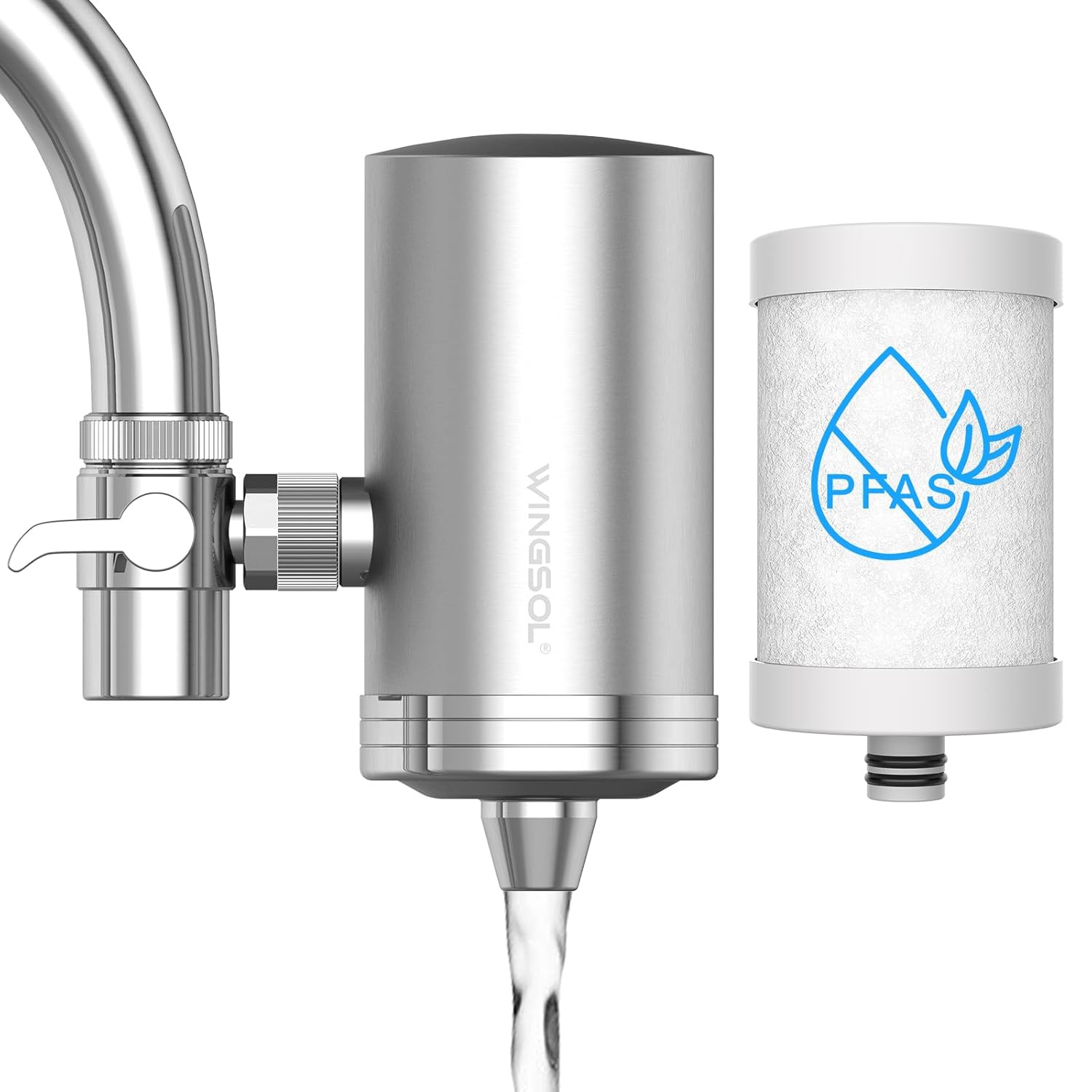 Stainless Steel Water Filter for Sink Faucet, NSF/ANSI 42&53, 360° Rotating Tap gallery