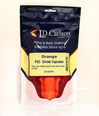 LD Carlson Orange PVC Shrink Capsules (Bag Of 30) gallery