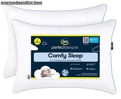 Serta Perfect Sleeper Comfy Sleep Bed Pillow, 2 Pk Standard/Queen 20″ X 28″