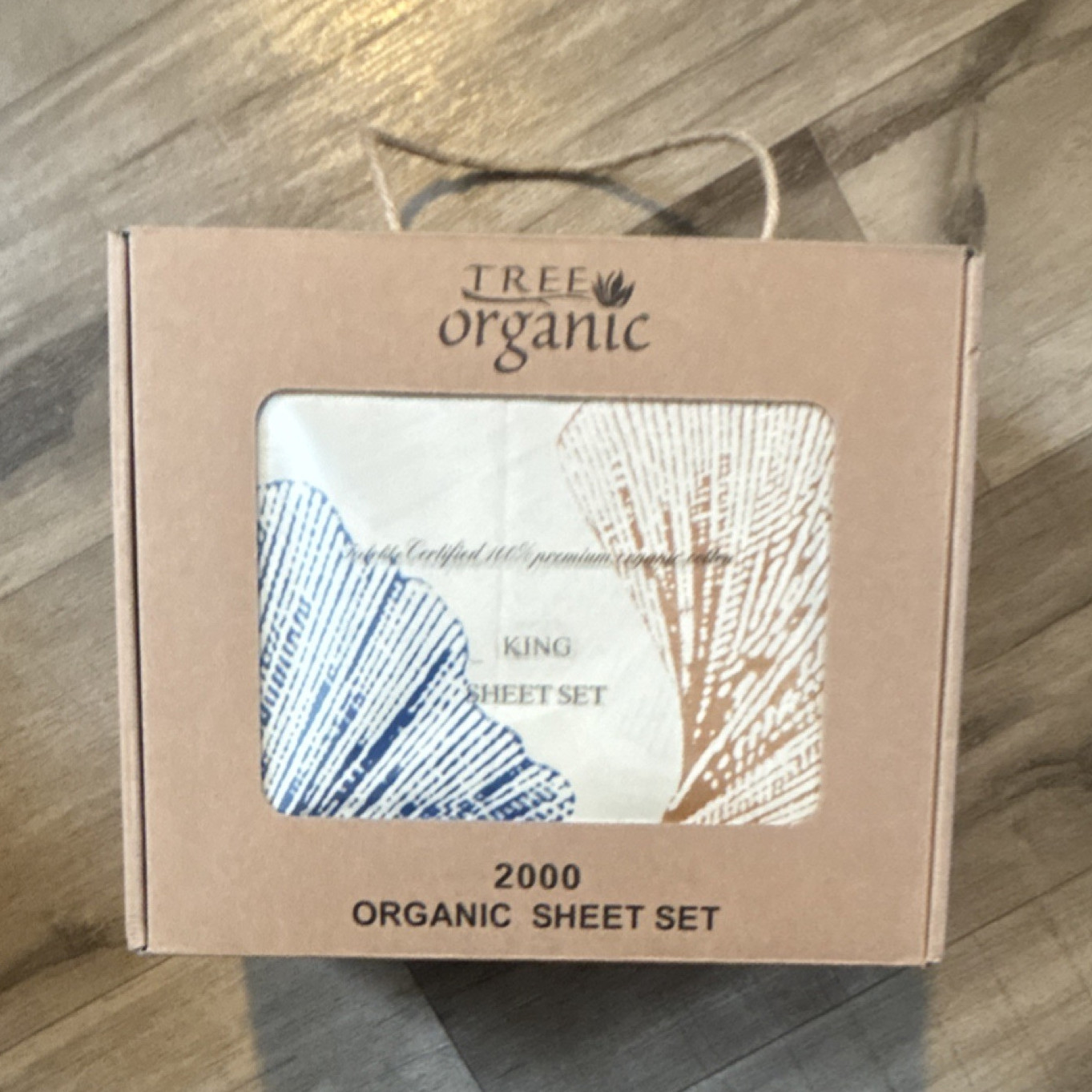 Tree Organic 2000 Organic King Sheet Set Floral Multicolor Organic Cotton Deep gallery