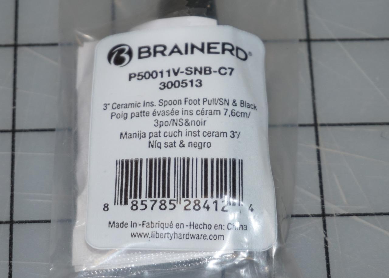 Brainerd 3" or 3-3/4" Dual Mount Havanah Pull Satin Nickel P23036W-SN-C NIP! gallery