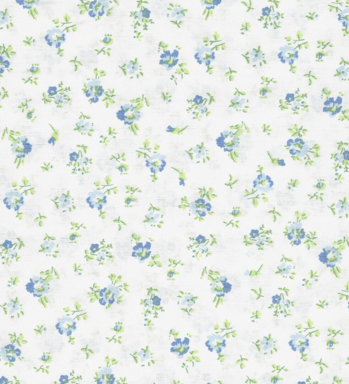 Laura Ashley King Sheet Set Petite Fleur Powder Blue Floral 4p Cottage Farmhouse gallery