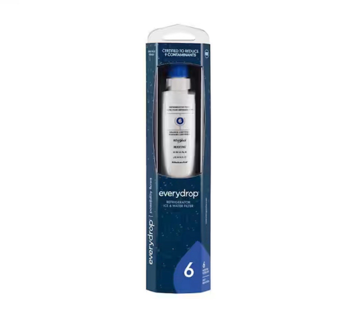 Everydrop by Whirlpool Ice and Water Refrigerator Filter 6 EDR6D1 Single Pack gallery