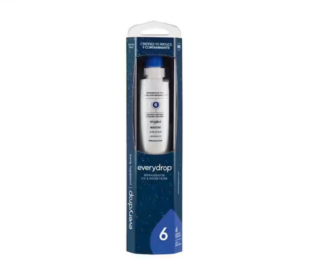 Everydrop by Whirlpool Ice and Water Refrigerator Filter 6 EDR6D1 Single Pack