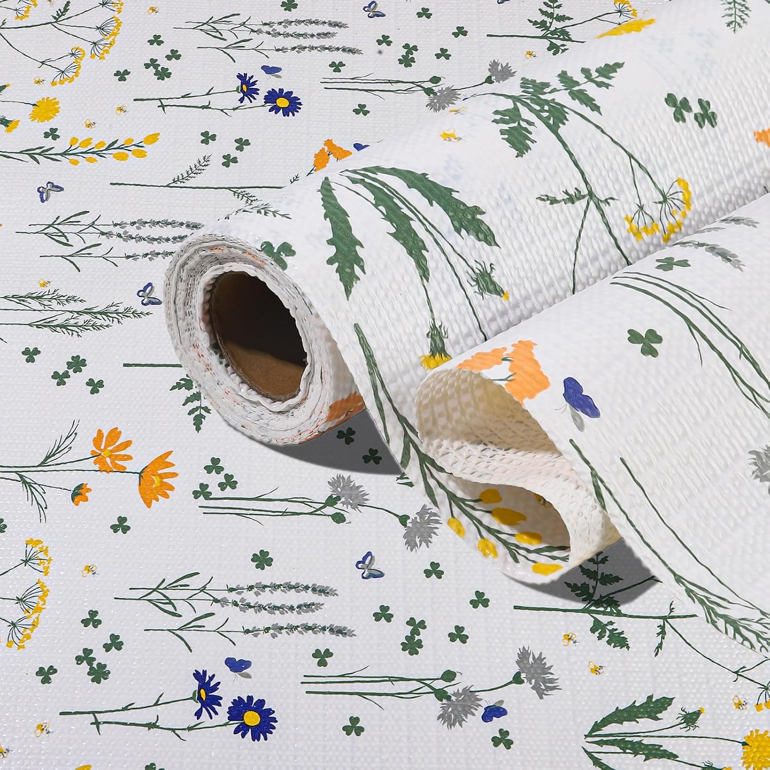 Drawer and Shelf Liner for Kitchen Cabinet, Non Adhesive Non Slip Shelf Paper Wa gallery