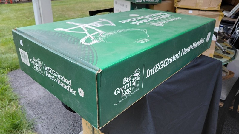 Big Green Egg IntEGGrated Nest + Handler XL with wheels 121158 gallery