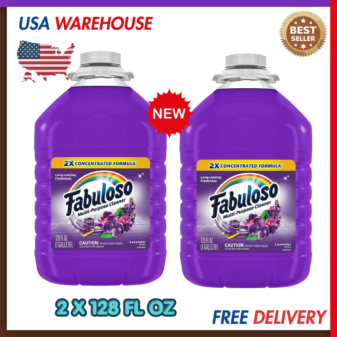 Fabuloso 2X Concentrated Lavender Multi-Purpose Cleaner 128 oz 2 Pack gallery