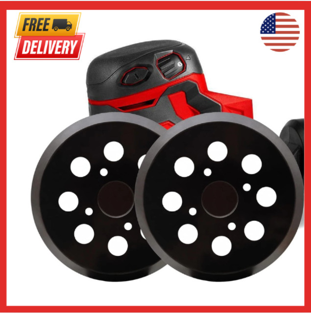 2 Pack 5 Inch 8 Hole Hook and Loop Sander Pad for Milwaukee 6021-21 6034-21