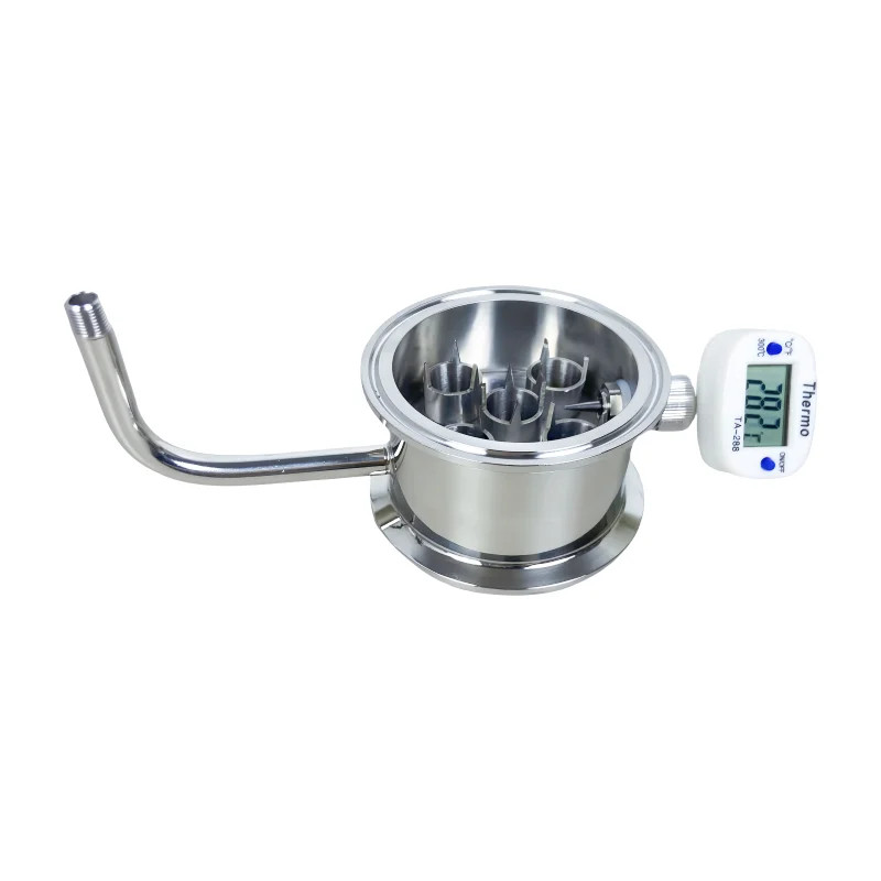 2"/3" Tri Clamp Rectification Module 1/8" Thread Thermowell Nipple Distillation gallery
