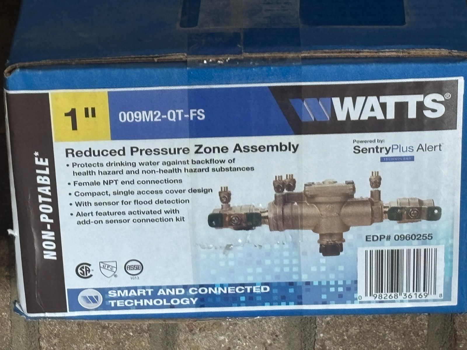 Watts 1" Reduced Pressure Zone Backflow Preventer Assembly 009M2-QT-FS gallery
